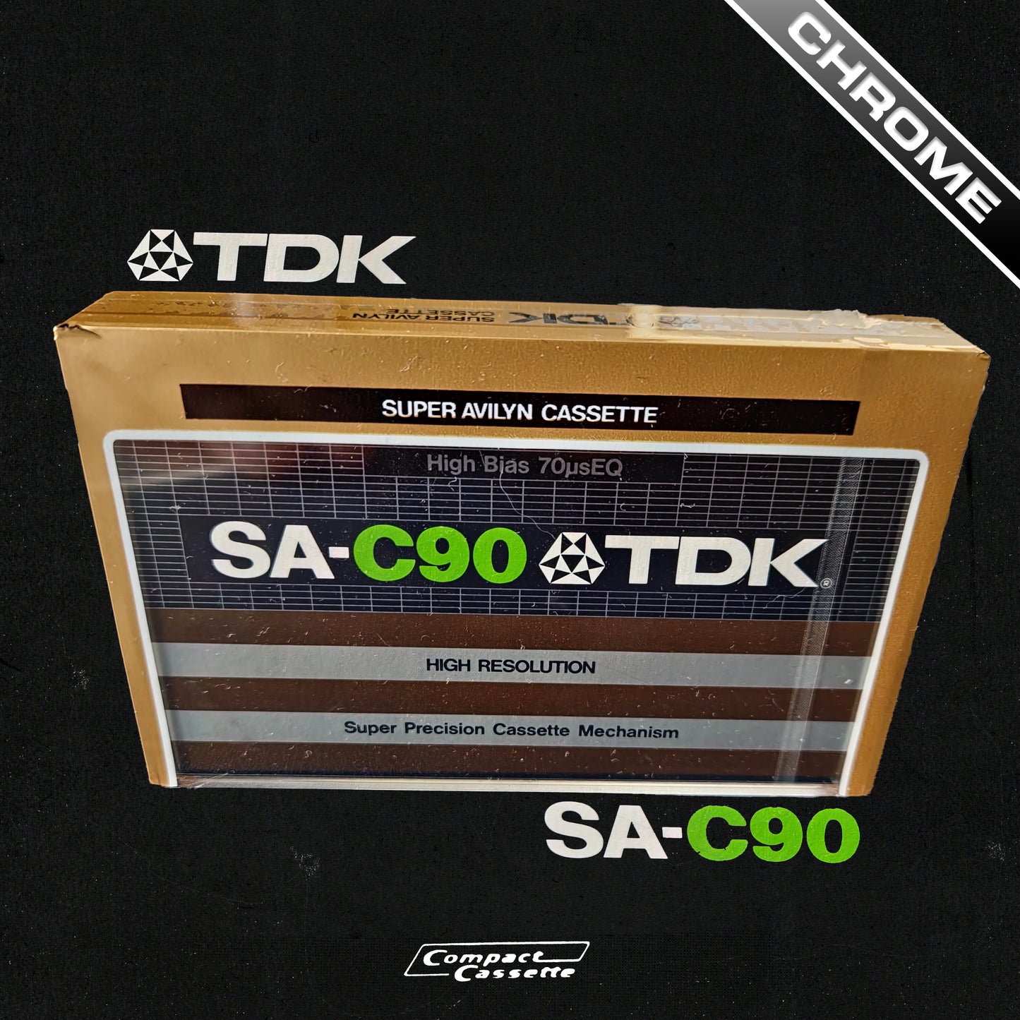 TDK SA-C90 Super Avilyn Cassette (1979) | Type II | Position Chrome