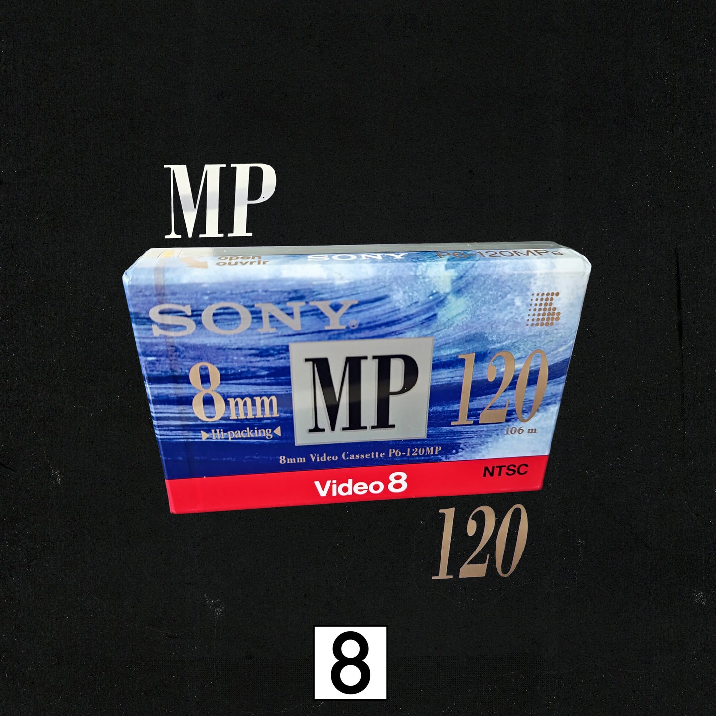SONY MP Video8 NTSC 120 Min. Video Cassette Tape