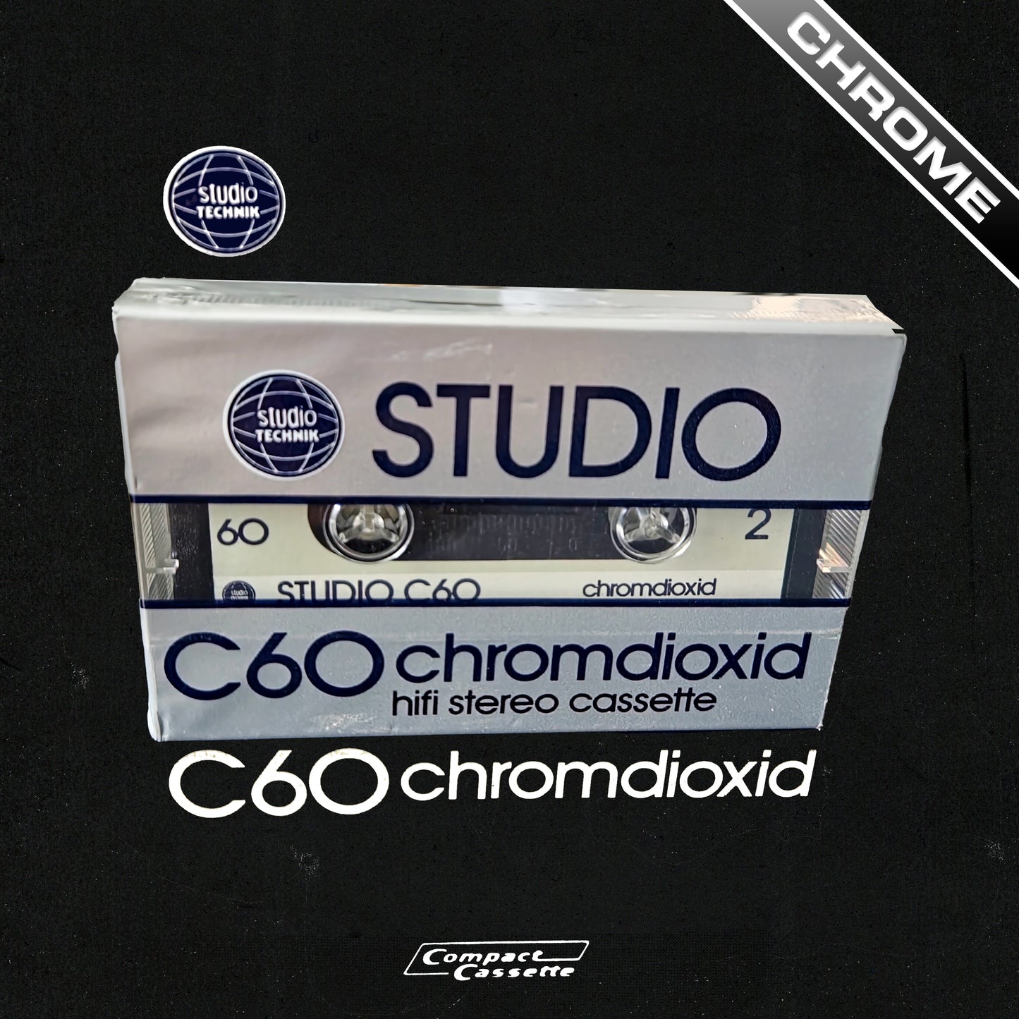 Studio Technik Chromdioxid C60 Chrome Cassette | Type II | Position Chrome