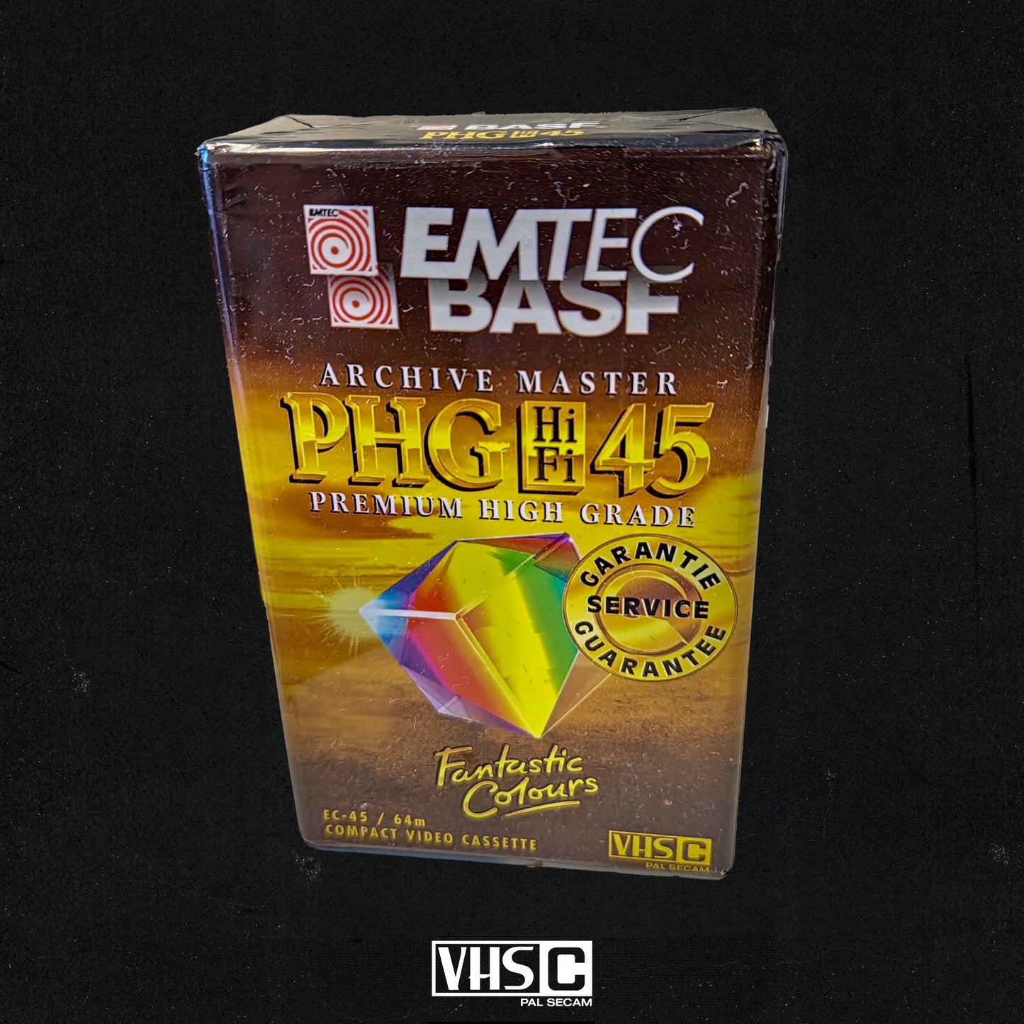 Emtec PHG HiFi-45 VHS-C Video Cassette Tape