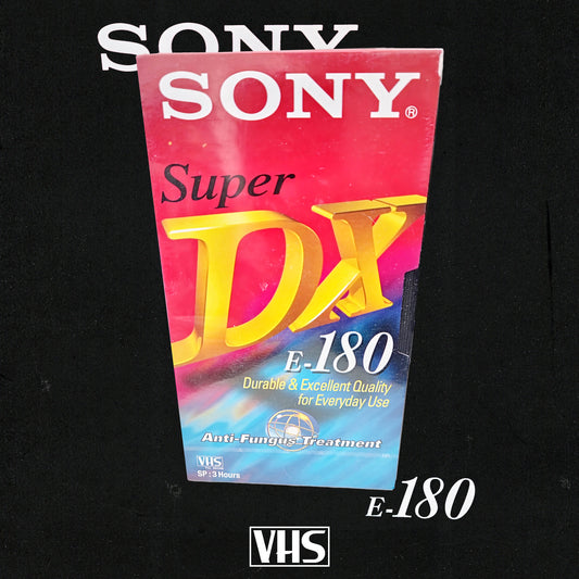 SONY Super DX E-180 VHS Tape