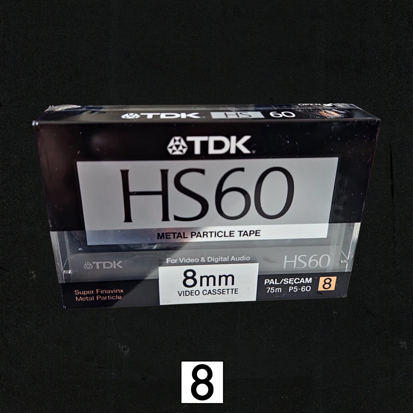 TDK HS60 8mm PAL 60 Min. Video Cassette Tape