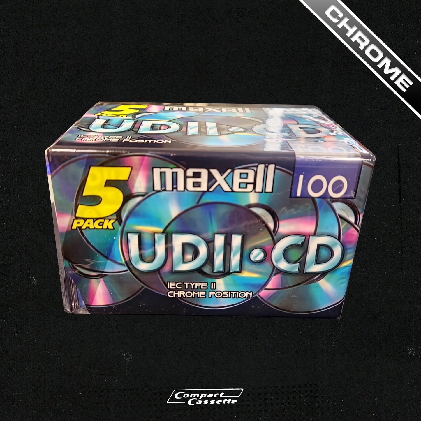 Maxell UDII - CD 100 | Type II | Position Chrome | 5-Pack